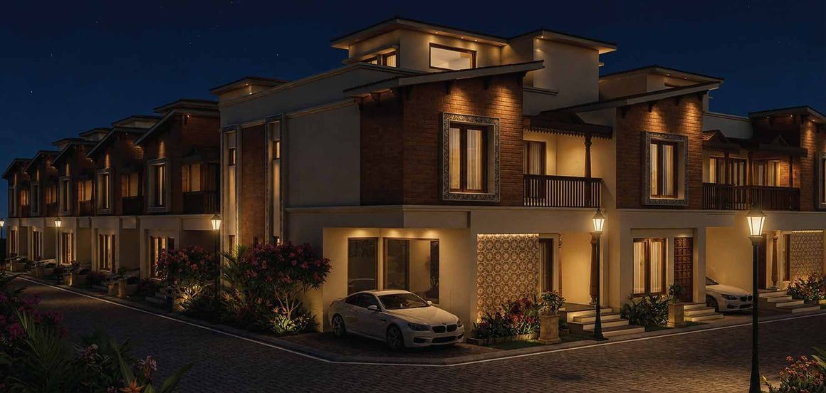 Old Madras – Villas at dusk (artist's impression)